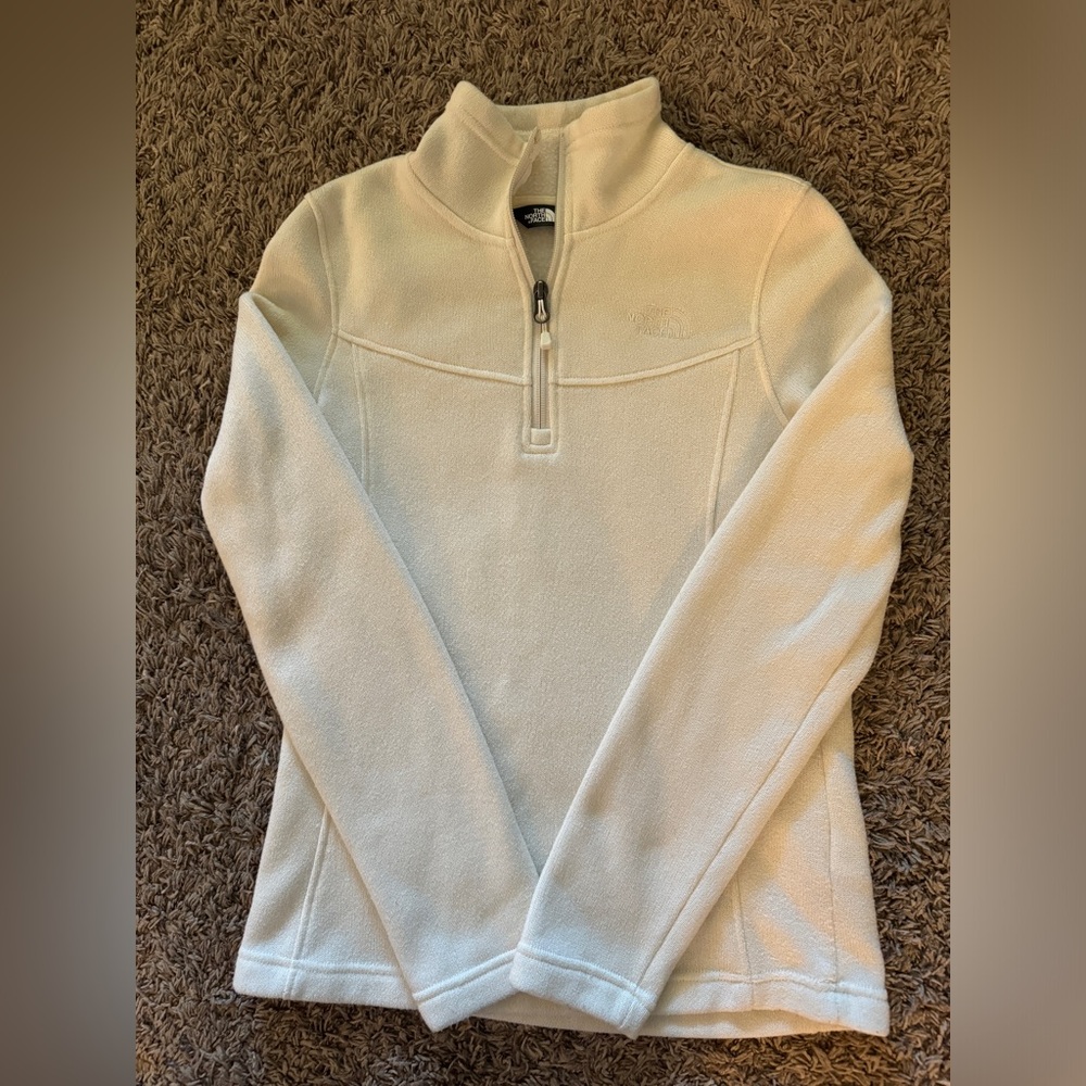 The North Face XS Cream 1/4 Zip Fleece